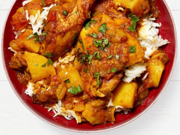 Curry Chicken (with rice and veg)