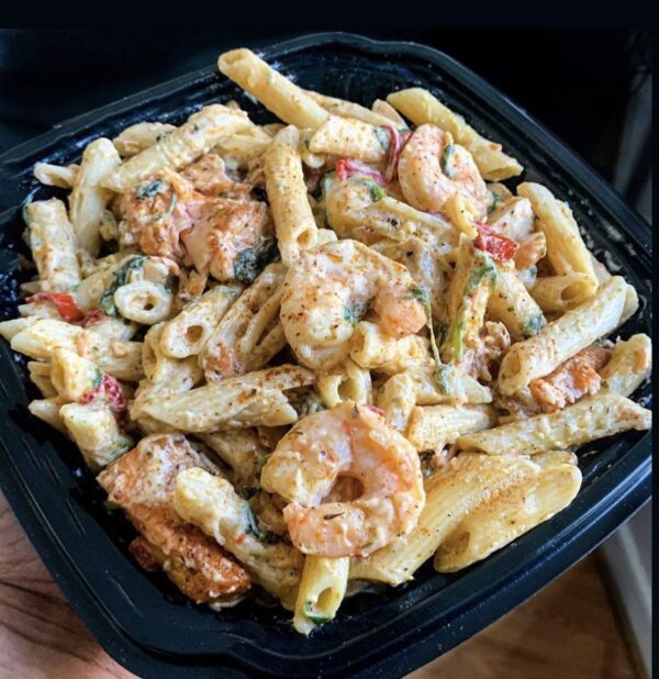 Rasta Pasta with Shrimp